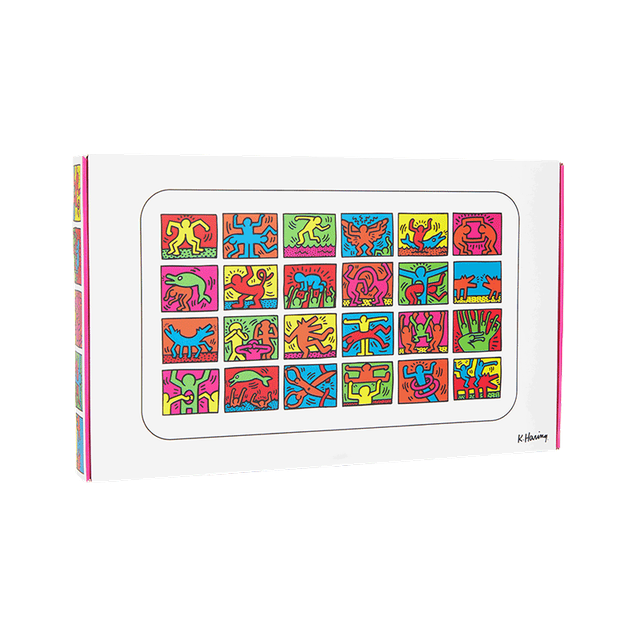 K. Haring Glass Rolling Tray - Headshop.com