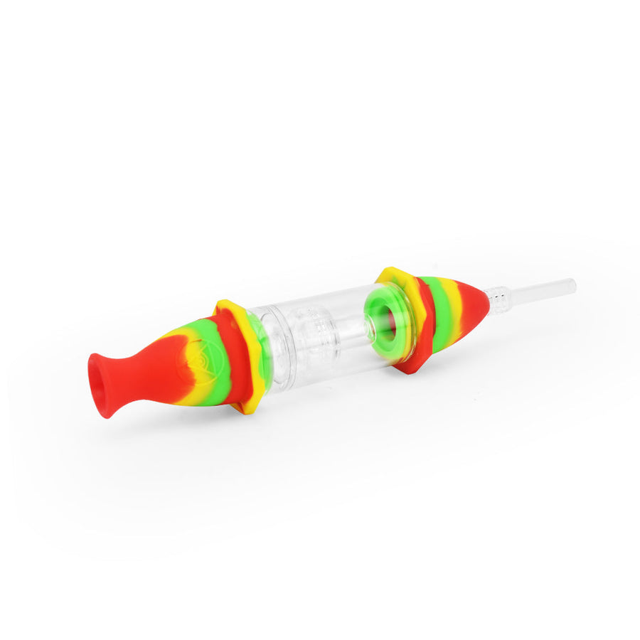 Ritual - 7'' Silicone Deluxe Nectar Collector - Rasta - Headshop.com