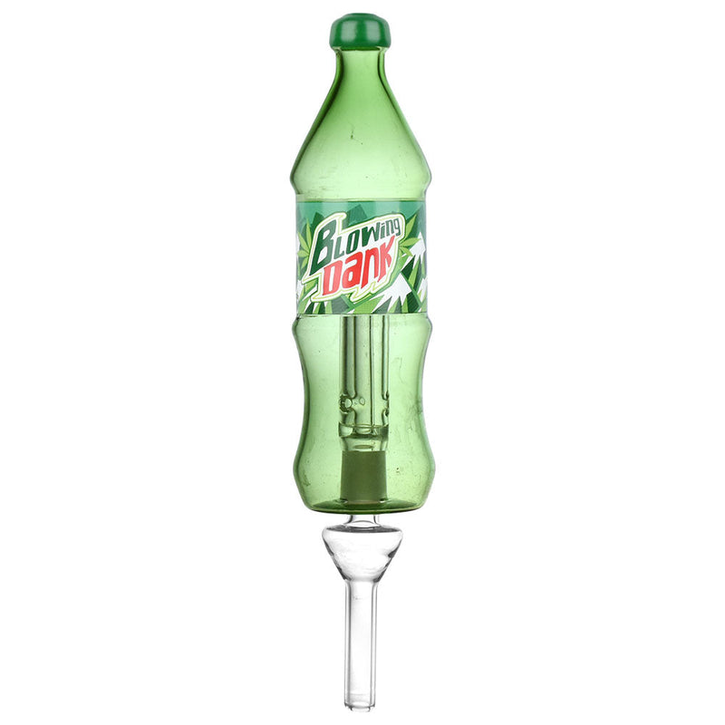 Dabtized Soda Buds Glass Bubbler Dab Straw | 10mm F | 7.75" - Headshop.com
