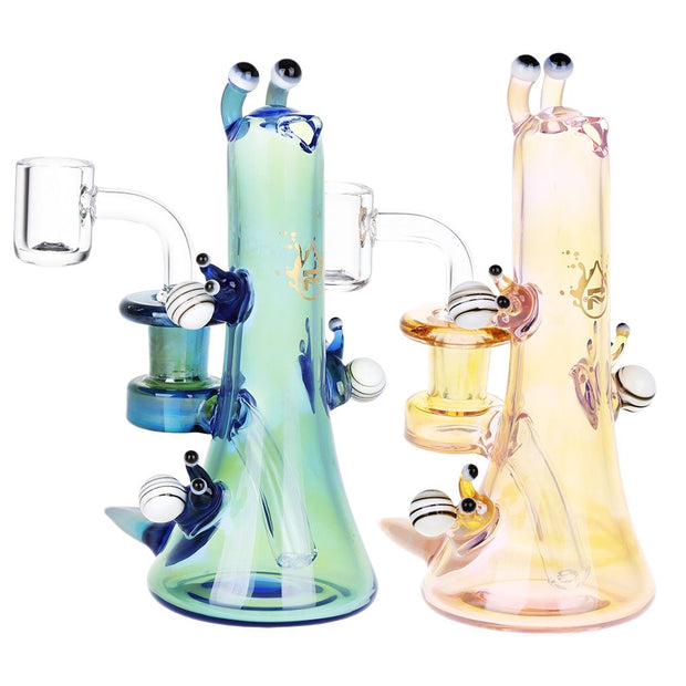 Pulsar Snail Smoochies Glass Dab Rig | 6" | 14mm F - Headshop.com