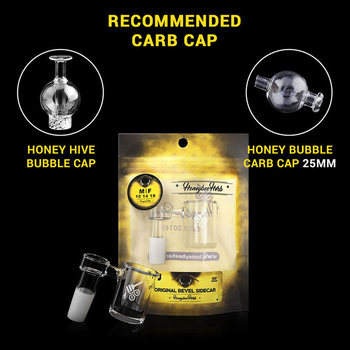 ORIGINAL BEVEL SIDECAR QUARTZ BANGER - 90° DEGREE | YL - Headshop.com