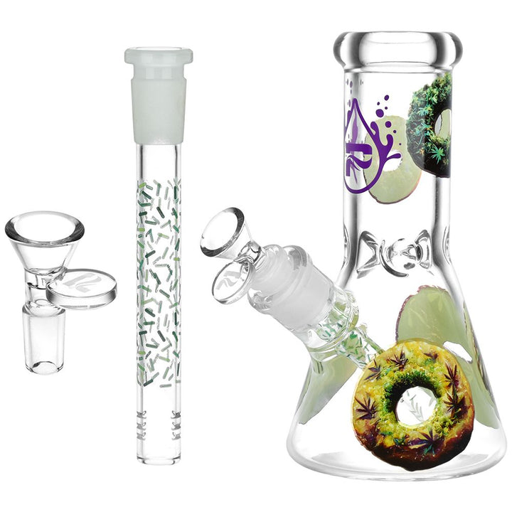 Pulsar Forbidden Donuts Design Series Glass Beaker Water Pipe - 7.75" / 14mm F - Headshop.com