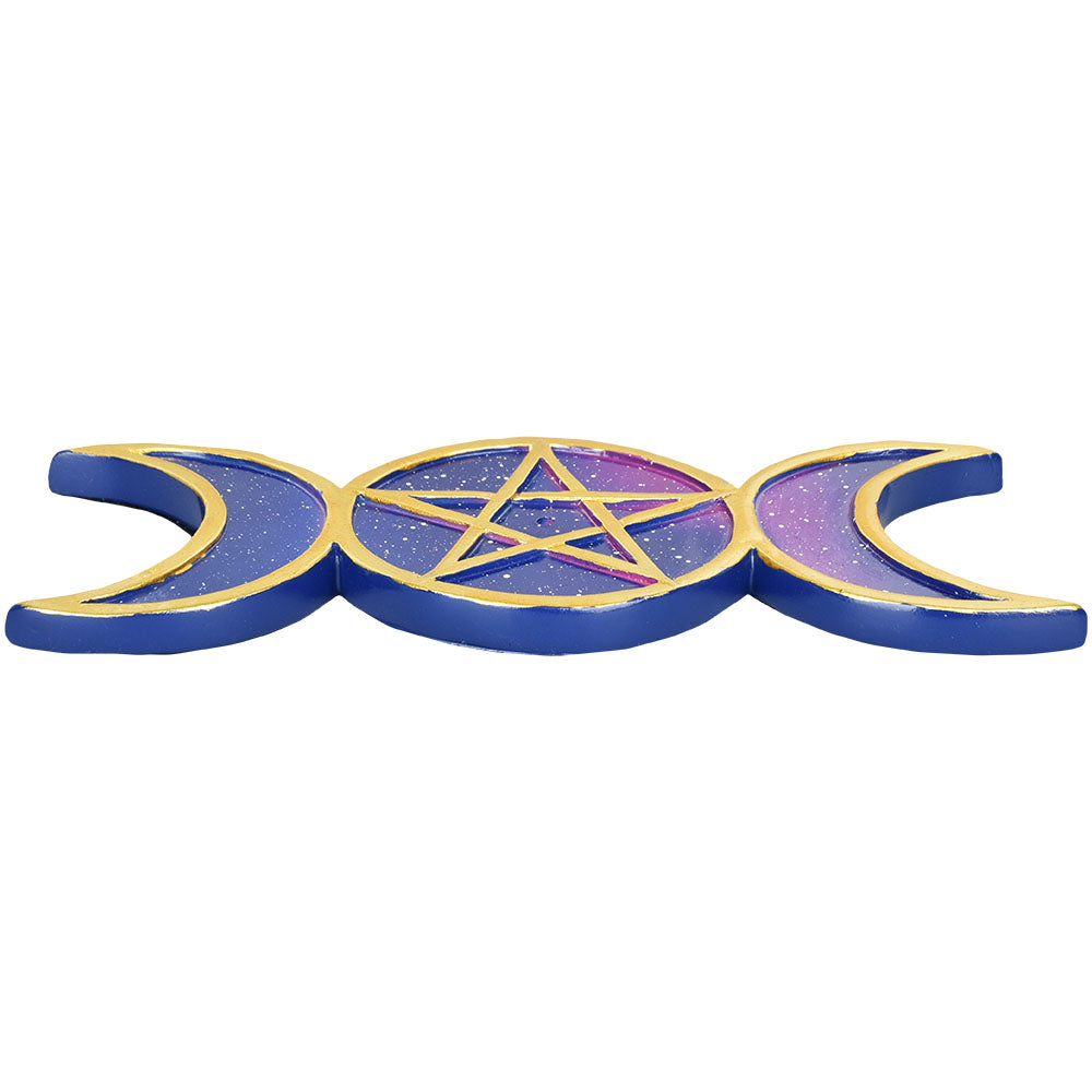 Pentagram Moon Incense Burner - 8"x3.5" - Headshop.com