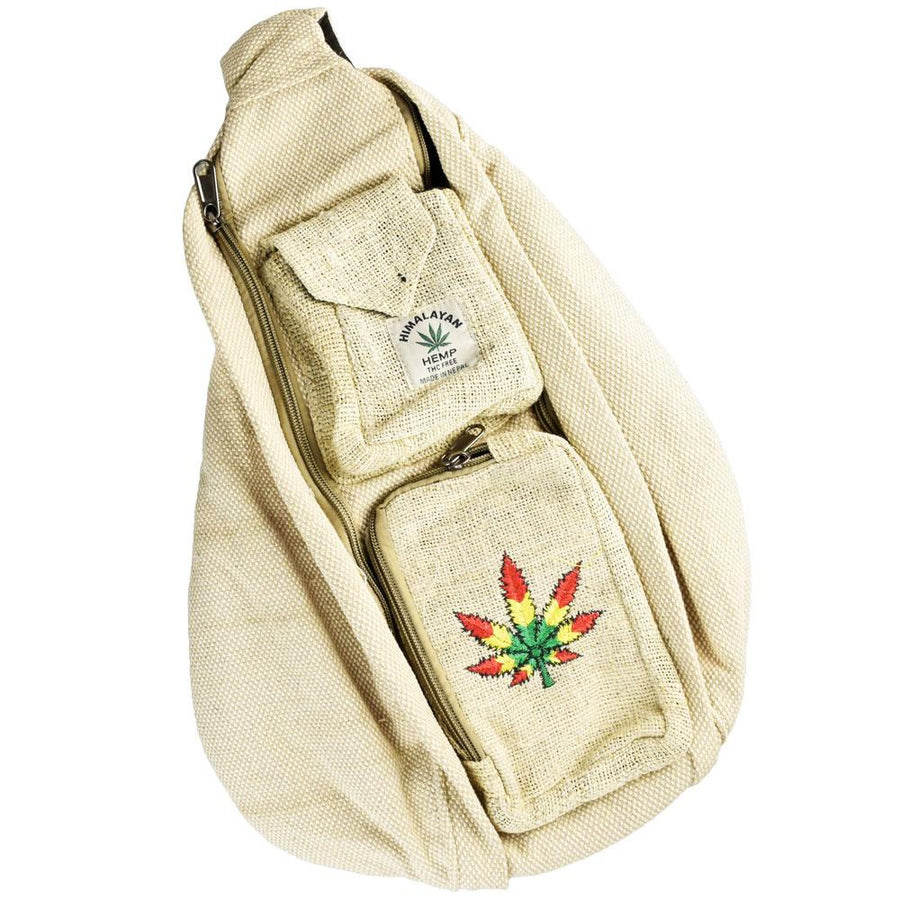 ThreadHeads Hemp Rasta Leaf Sling Pack - Headshop.com