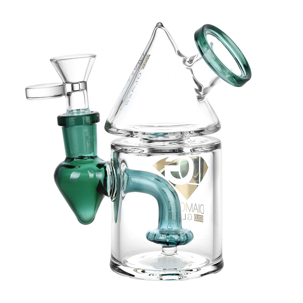 Diamond Glass Missile Mini Rig - 5" / 14mm F - Headshop.com