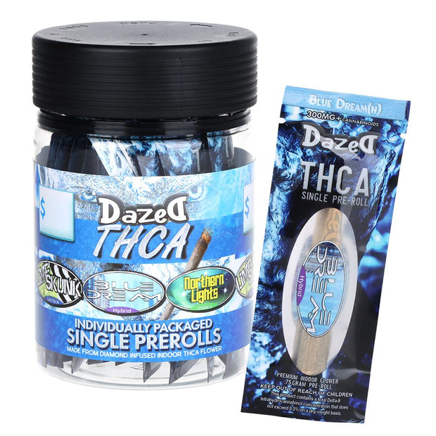 Dazed Icewalkerz THCA Pre-Rolls - .75g / 1pc / Assorted Strains - 25CT JAR - Headshop.com