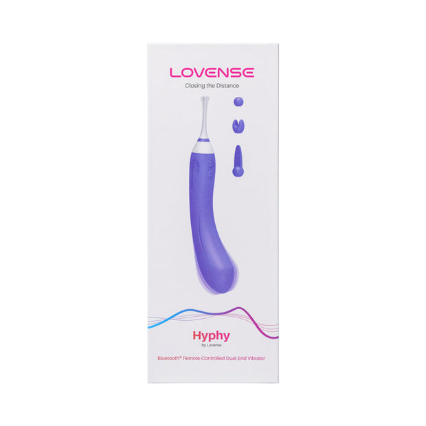 Lovense Hyphy Bluetooth Remote-Controlled Dual-End Vibrator Clitoral and G-Spot Stimulator - Headshop.com
