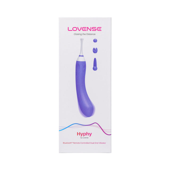 Lovense Hyphy Bluetooth Remote-Controlled Dual-End Vibrator Clitoral and G-Spot Stimulator - Headshop.com