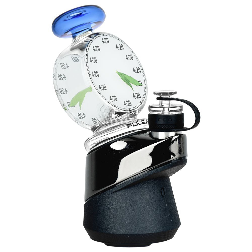 Pulsar 420 Timepiece Bubbler Attachment For Puffco Peak / Pro - 4.25" / Blue - Headshop.com