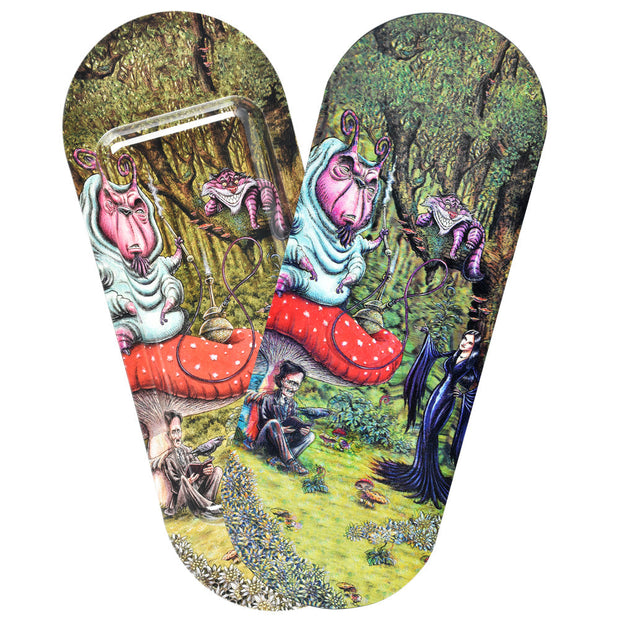 Pulsar SK8Tray Rolling Tray w/ 3D Lid - 7.25"x19.75"/Malice In Wonderland - Headshop.com