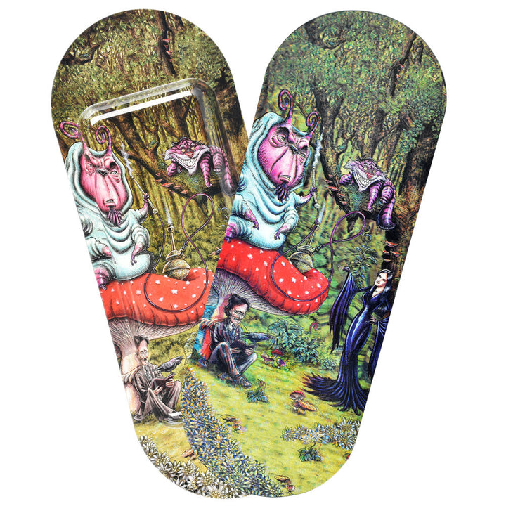 Pulsar SK8Tray Rolling Tray w/ 3D Lid - 7.25"x19.75"/Malice In Wonderland - Headshop.com