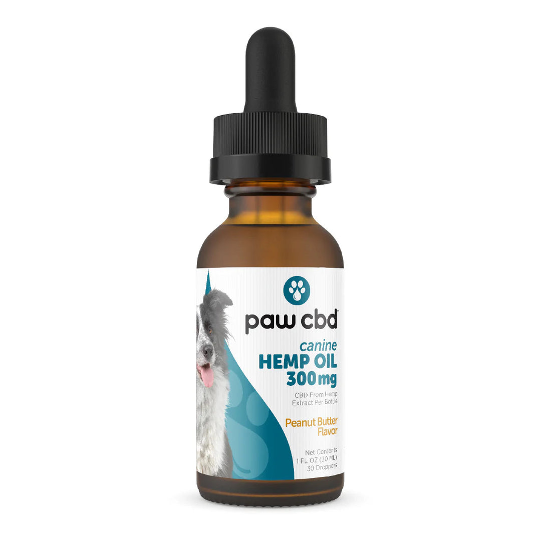 CBD Dog Oil Tincture for Calmness & Health Support Peanut Butter (300MG - 3000MG) - Headshop.com