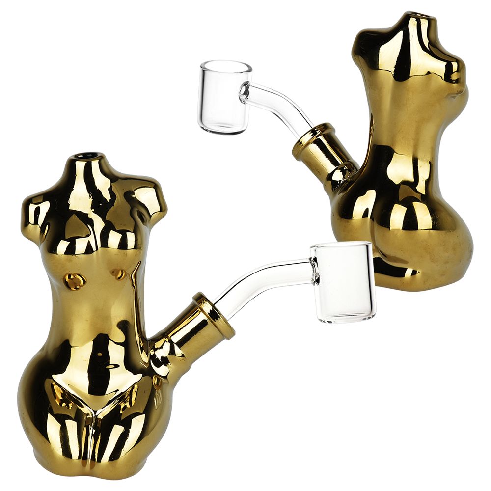 Buxom Body Electroplated Dab Rig - 4.25" / 14mm F - Headshop.com