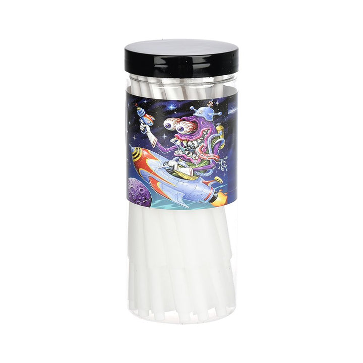 Space Monster Glass Beaker Water Pipe Smoking Set - 7.75" / 14mm F - Headshop.com