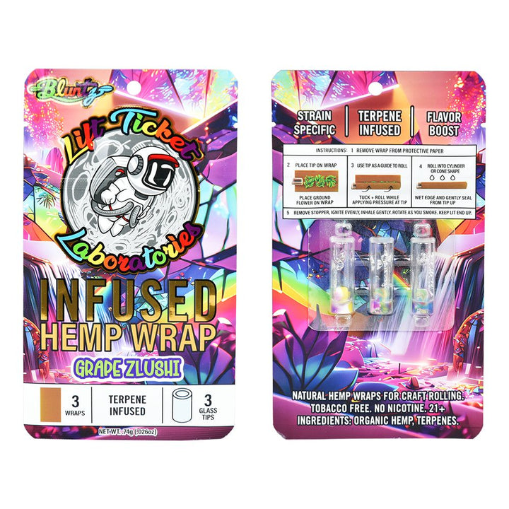 Lift Ticket Terpene Infused Hemp Wrap + Tip Bluntz 3pc | 10pk - Headshop.com