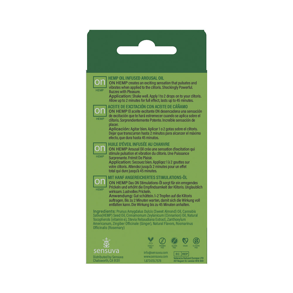 Sensuva ON Hemp-Infused Arousal Oil 5 ml - Headshop.com
