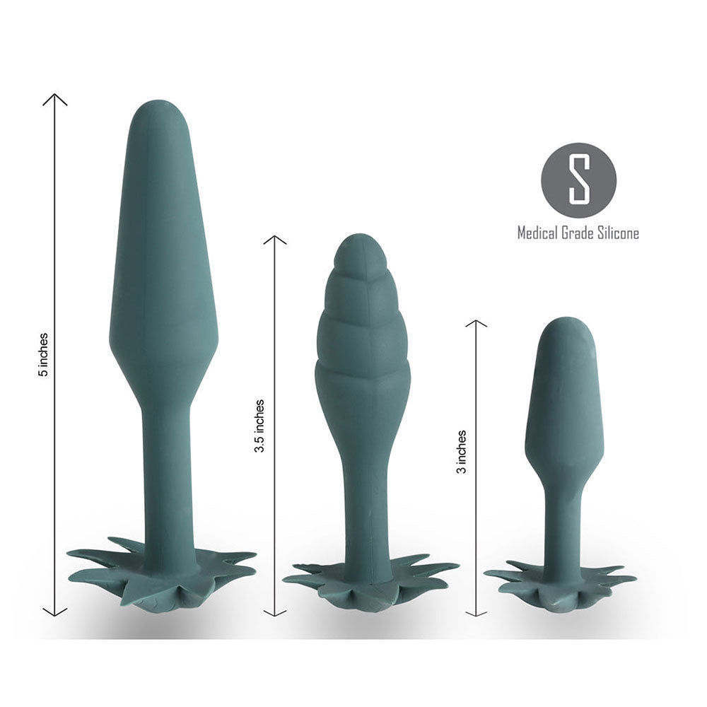 Maia Novelties 420 Series Doobies Silicone Anal Trainer Set - 3pk / 3"- 5" - Headshop.com