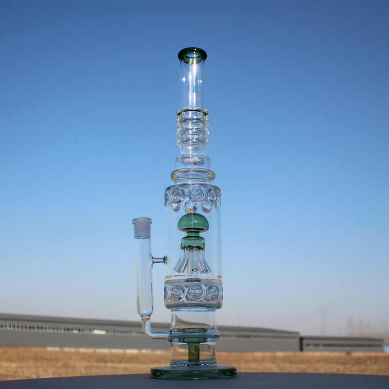 19.5" Jellyfish Sprinkler & Matrix Perc Glass Water Pipe - Headshop.com