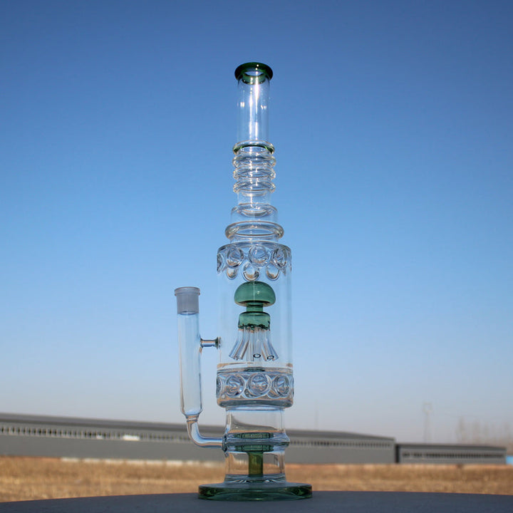 19.5" Jellyfish Sprinkler & Matrix Perc Glass Water Pipe - Headshop.com