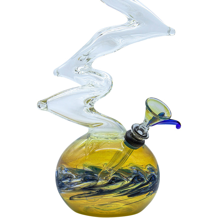 LA Pipes "Switchback" Bubble Base Bong - Headshop.com