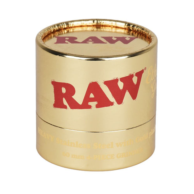 RAW Ethereal Gold-Plated Stainless Steel Grinder - 4pc / 2.25" - Headshop.com