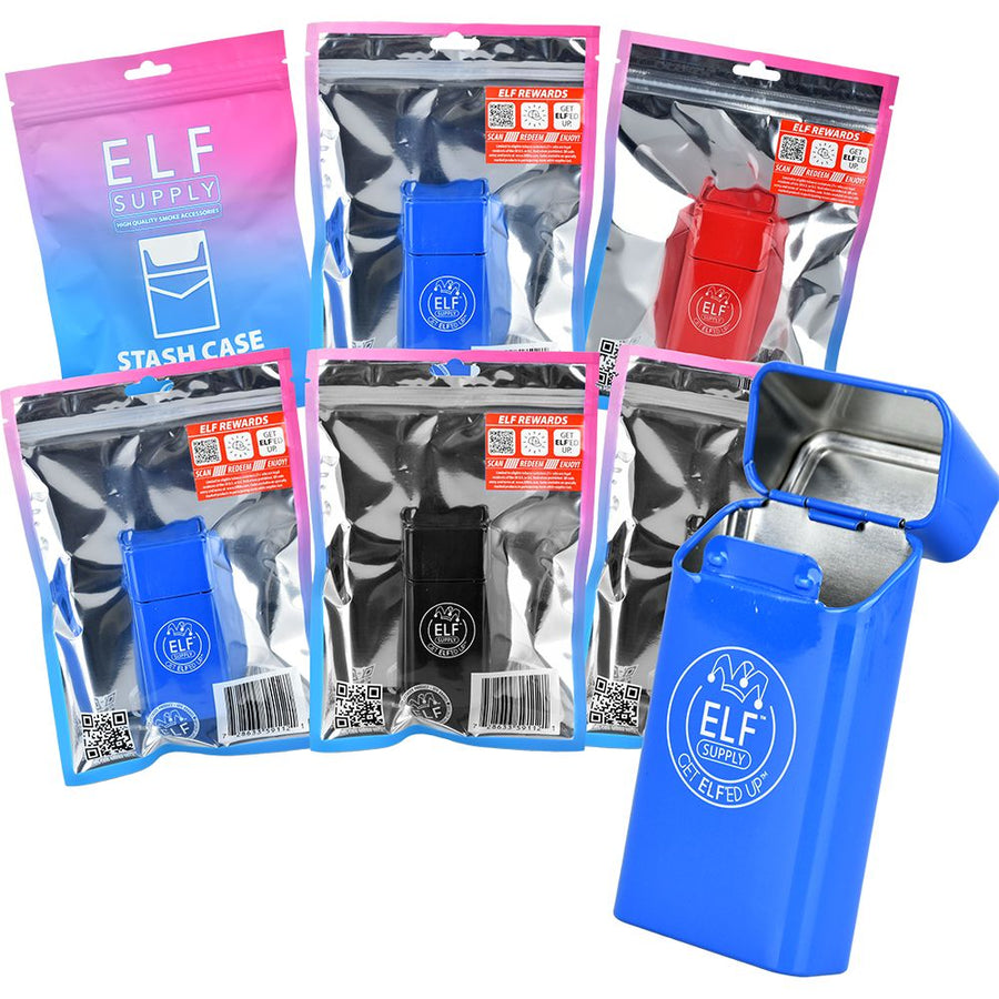6CT BOX - ELF Supply Aluminum Stash Case - Assorted Colors - Headshop.com