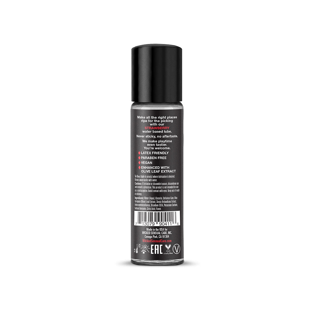 Wicked Aqua Strawberry Water-Based Lubricant 1 oz. - Headshop.com