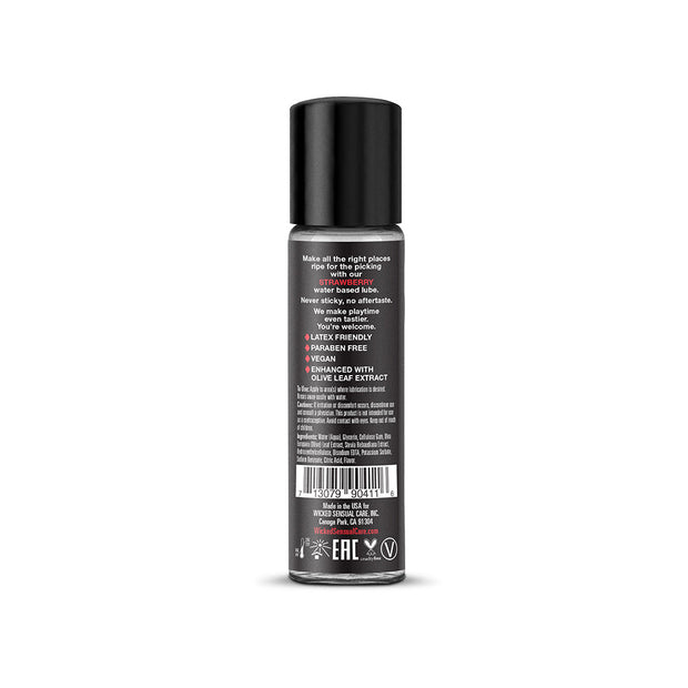 Wicked Aqua Strawberry Water-Based Lubricant 1 oz. - Headshop.com