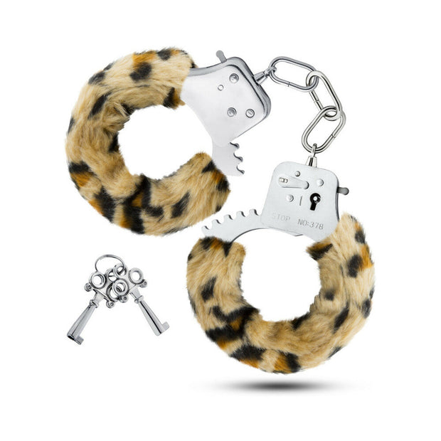 Temptasia Adjustable Faux Fur Cuffs Leopard - Headshop.com