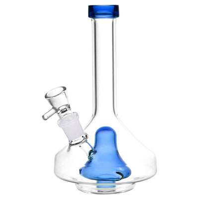 Hues Within Wide Base Glass Water Pipe - 8.25" / 19mm F / Colors Vary
