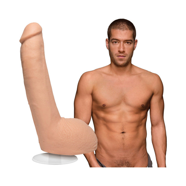 Signature Cocks - Xander Corvus - 9in ULTRASKYNCock w/Removable Vac-U-Lock Suction Cup Vanilla - Headshop.com