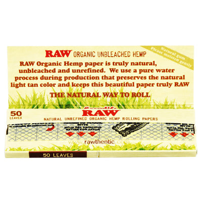 Raw Organic Hemp Rolling Papers - Headshop.com