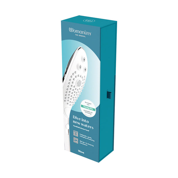 Womanizer Wave Shower Head Masturbator Chrome - Headshop.com