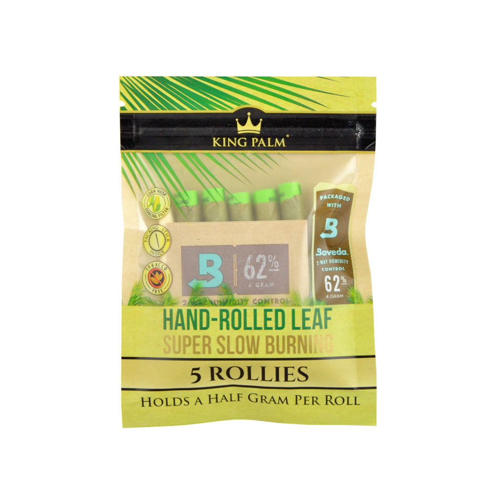 15PC DISPLAY - King Palm Wrap Pouches - 5pk / Rollies - Headshop.com