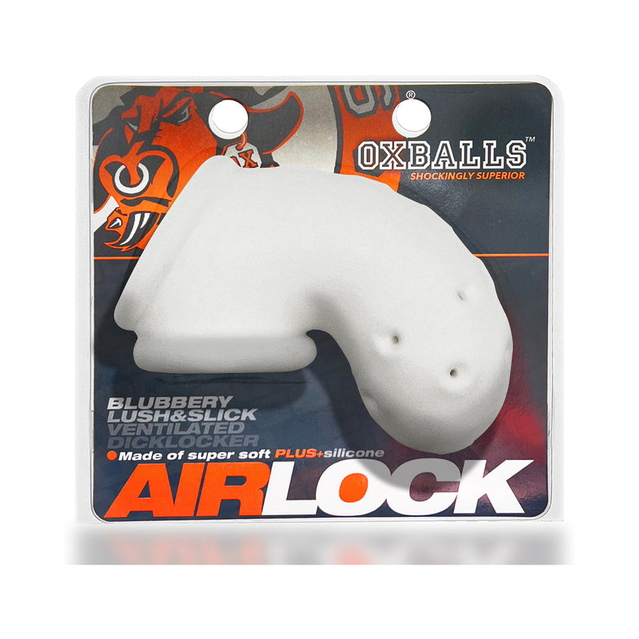 OxBalls Airlock Air-Lite Vented Chastity White Ice - Headshop.com