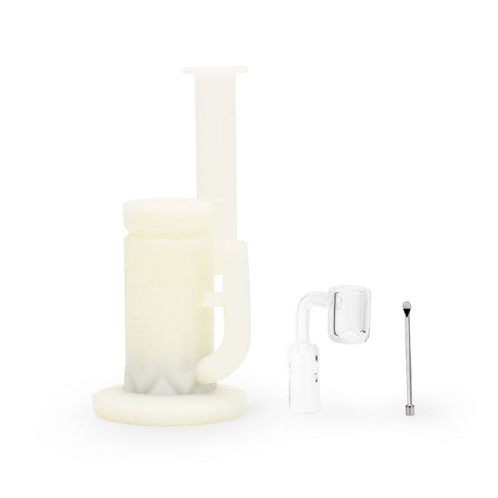 Ritual - 8.5'' Silicone Sidecar Rig - UV Titanium White - Headshop.com
