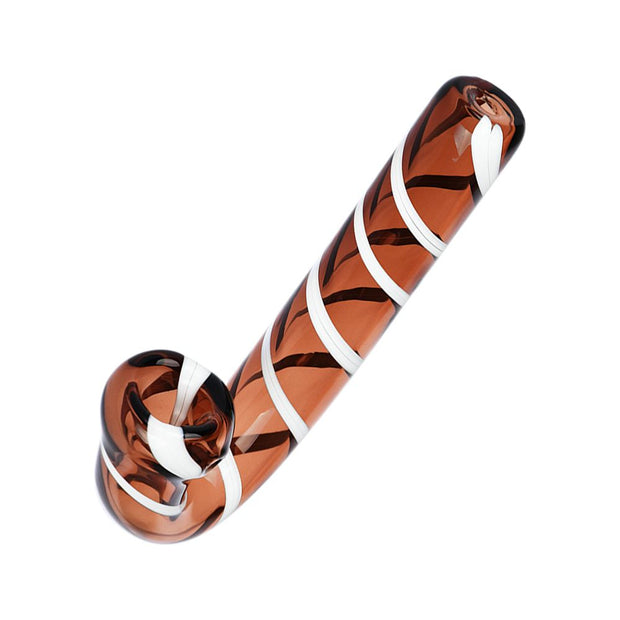 Candy Cane Glass Hand Pipe - 4.5" - Headshop.com