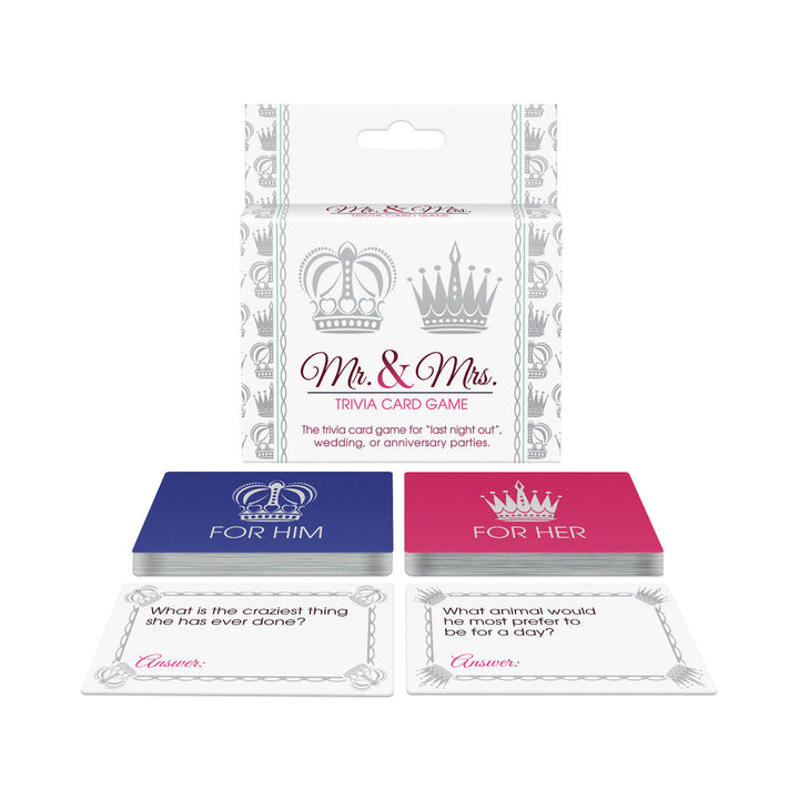 Mr. and Mrs. Trivia Card Game - Headshop.com