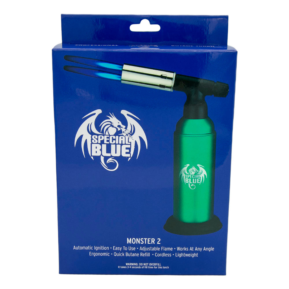 Special Blue Monster Pro 2 Torch Lighter | 8" - Headshop.com