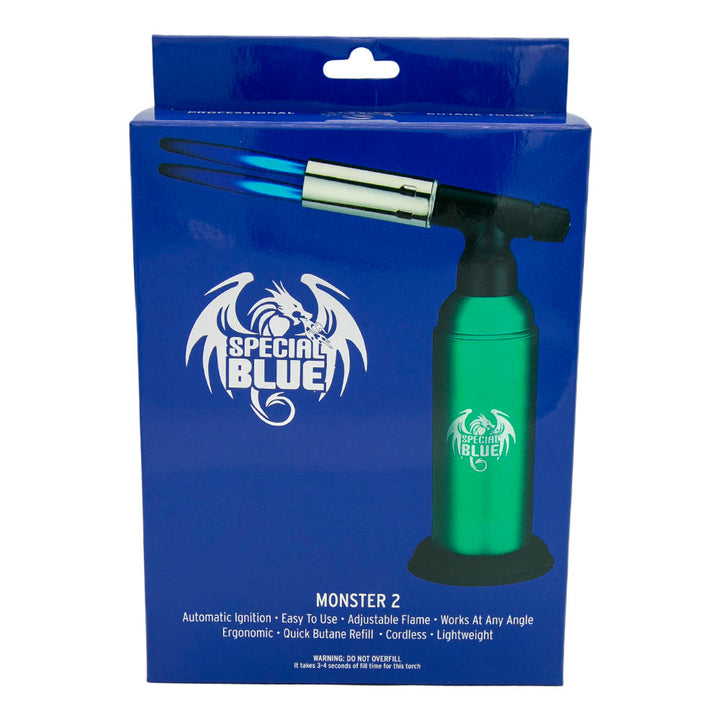 Special Blue Monster Pro 2 Torch Lighter | 8" - Headshop.com