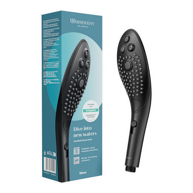 Womanizer Wave Shower Head Masturbator Black - Headshop.com