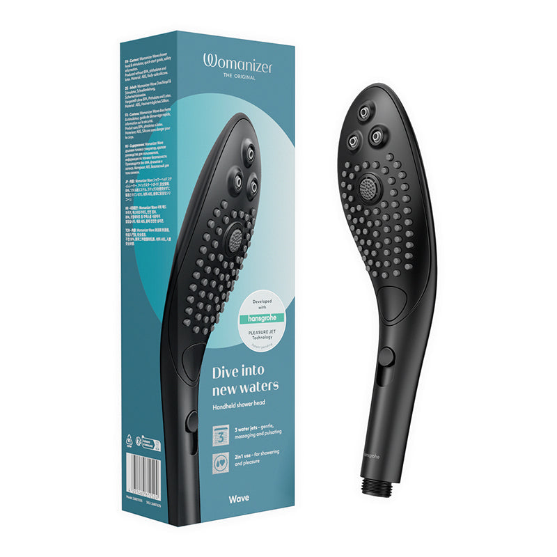 Womanizer Wave Shower Head Masturbator Black - Headshop.com