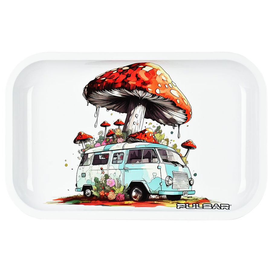 Pulsar Metal Rolling Tray - Pop Up Camper / 11"x7" - Headshop.com