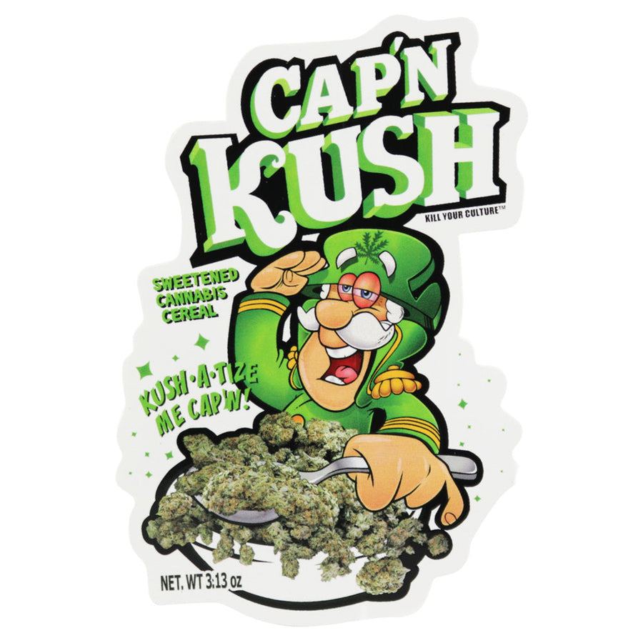 Cap N Kush Sticker - Headshop.com