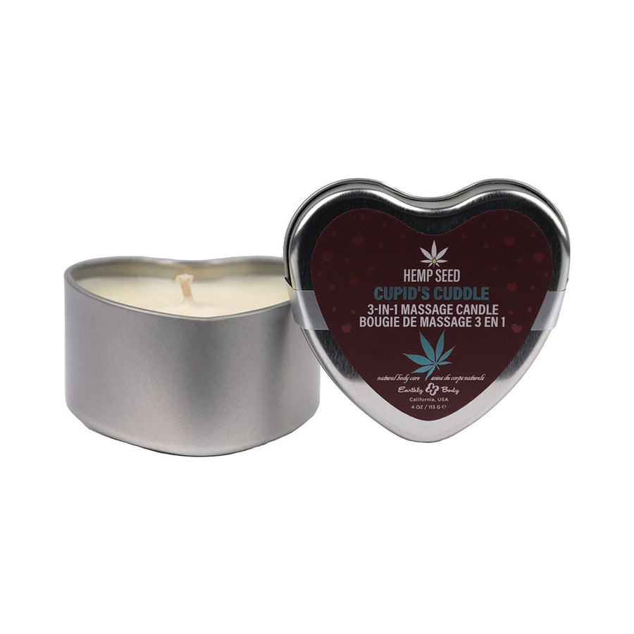 Earthly Body Hemp Seed 3-in-1 Valentines Day Candle Cupid's Cuddle 4 oz. - Headshop.com