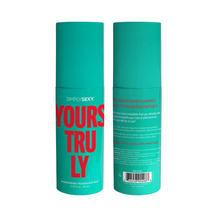 Simply Sexy Pheromone Body Mist Yours Truly 3.35oz - Headshop.com