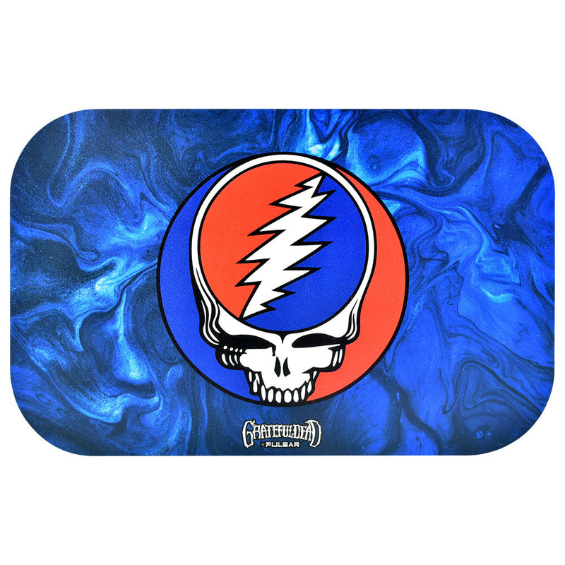 Grateful Dead x Pulsar Rolling Tray Kit | 11"x7" | Steal Your Face Swirls - Headshop.com