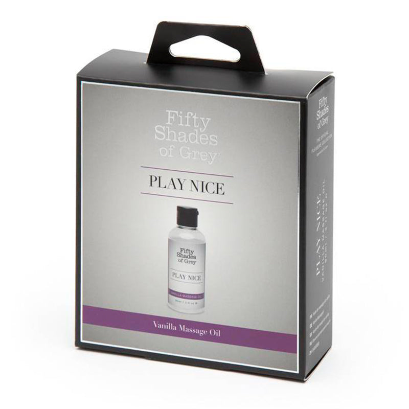 Fifty Shades of Grey Play Nice Vanilla Massage Oil 90 ml / 3 oz. - Headshop.com