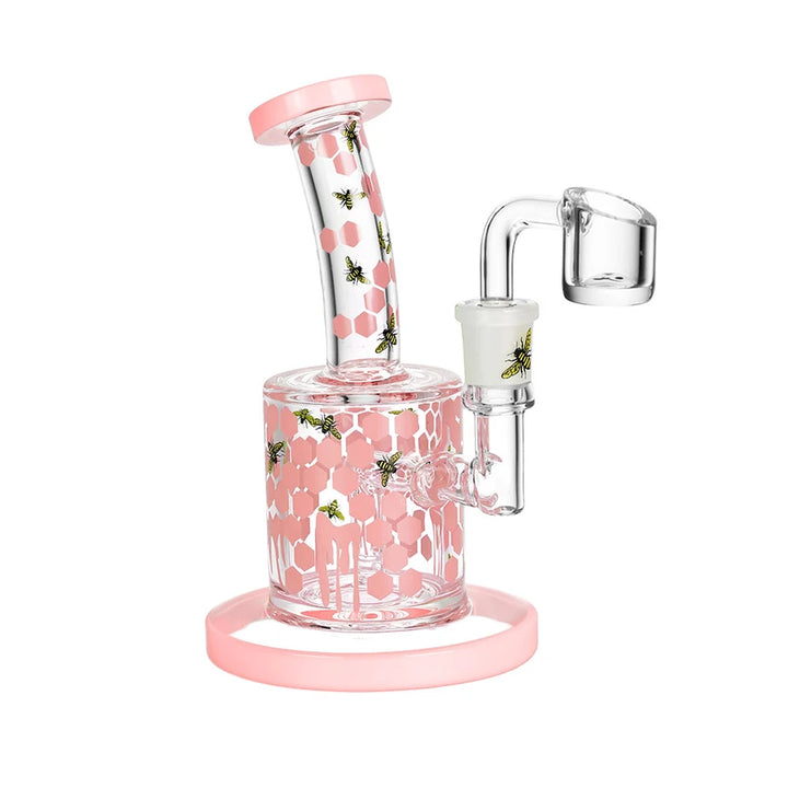 Honeycomb Drip Dab Rig - 6"/14mm F/Colors Vary