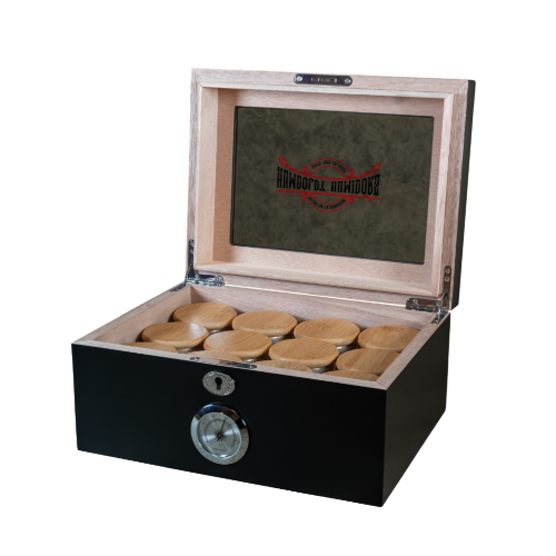 Original Black Matte Humboldt Humidor - Headshop.com
